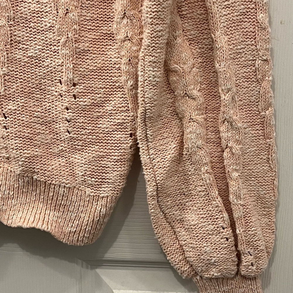 Gentle Fawn Pink Cable Knit Sweater - Picture 3 of 8